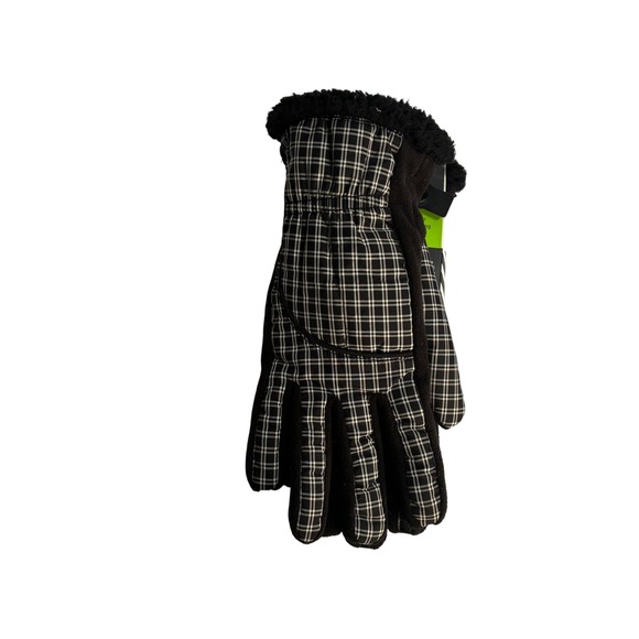 Isotoner Active Smartouch Plaid Fleece Lined Winter Gloves Womens M/L Outdoor - Picture 2 of 7